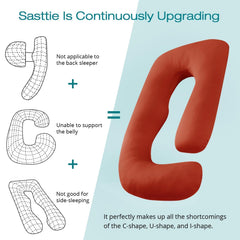 Sasttie removable cover orange shows easy care with a zipper and machine washing.