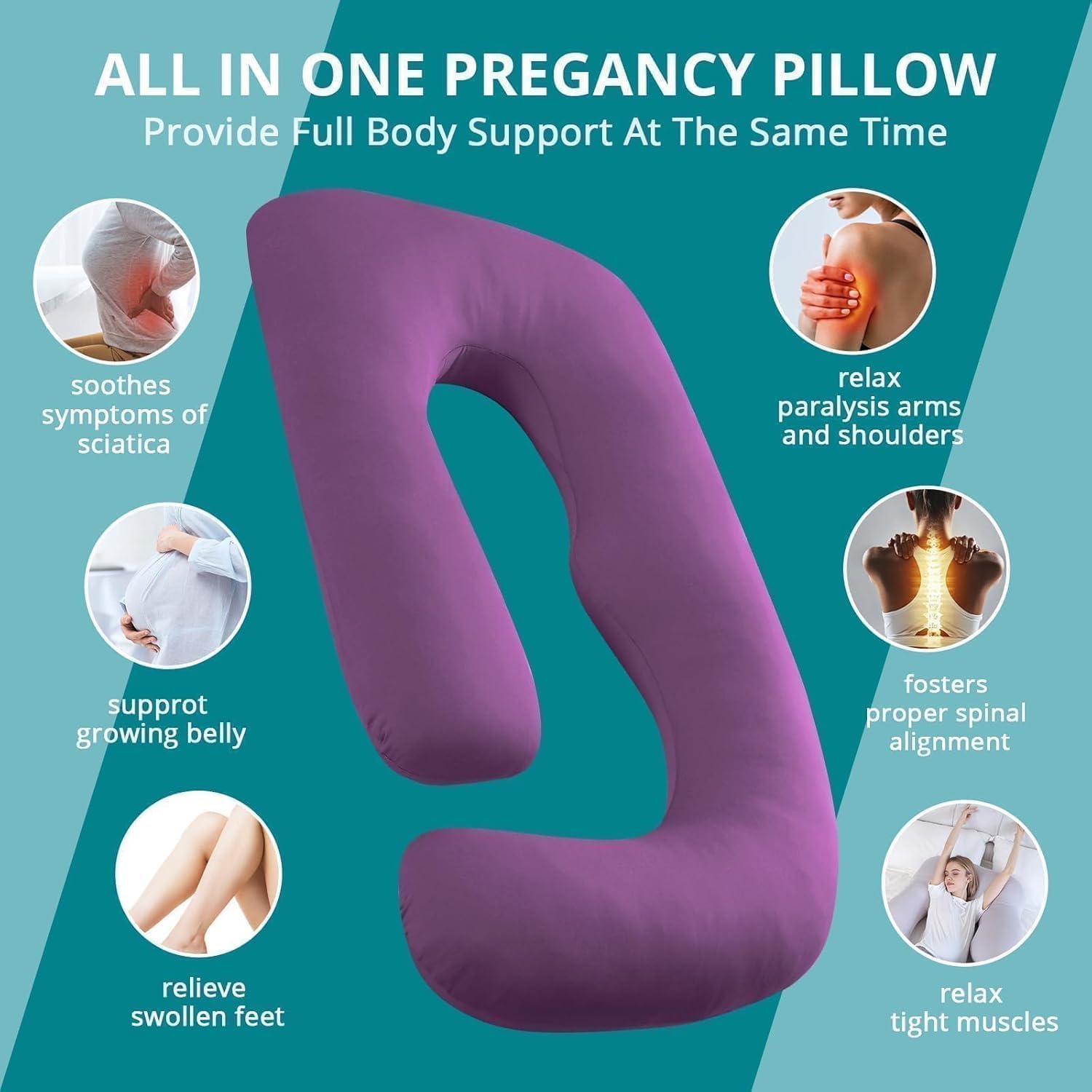 Sasttie pillow offers side-sleeper support for better alignment.