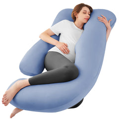 Sasttie pregnancy pillow U shape close-up showing ergonomic support