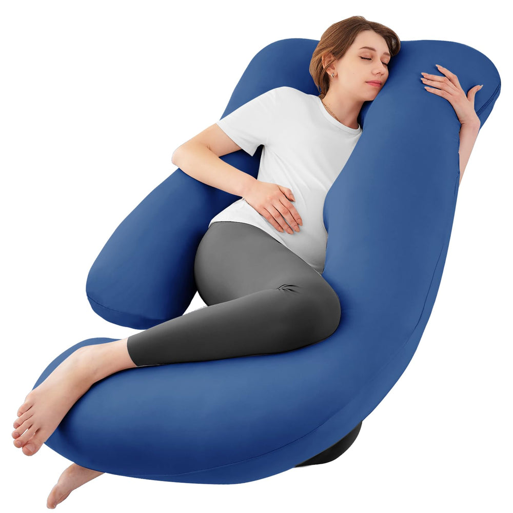 Sasttie pregnancy pillow U-shape delivers full-body support for comfort