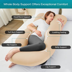 Sasttie pillow close-up shows ultra-soft removable cover for cooling comfort.