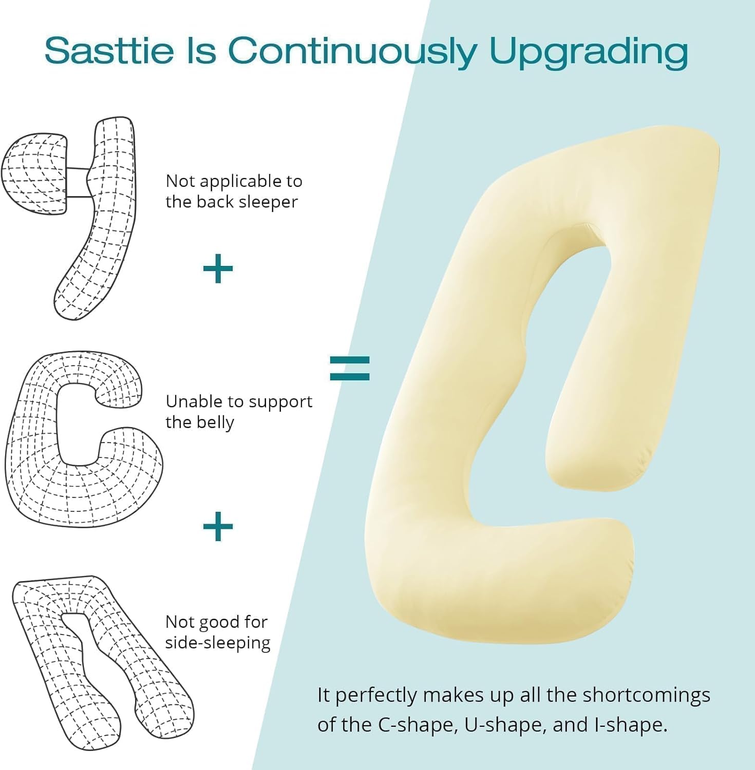 Sasttie removable washable cover stays cool and clean between washes