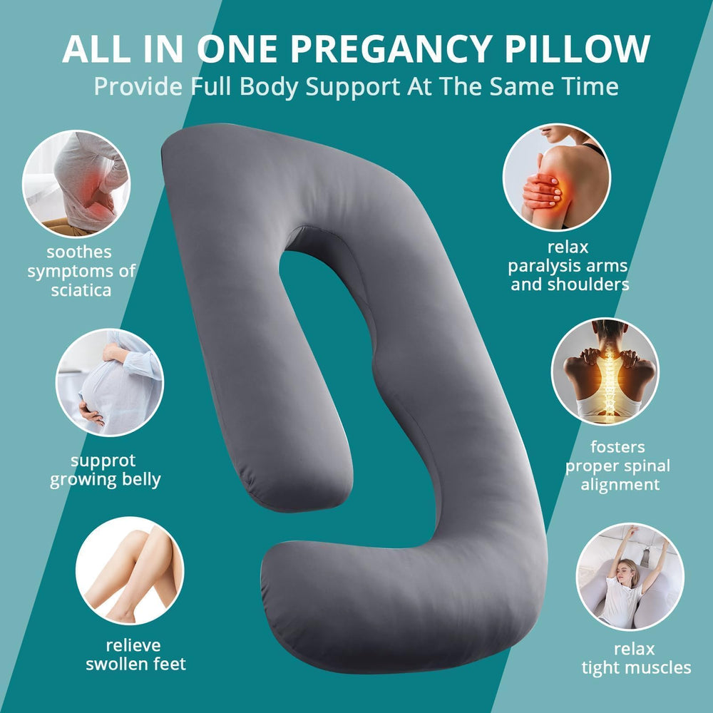 Sasttie shoulder and belly support image illustrates comforting alignment for pregnant bodies.