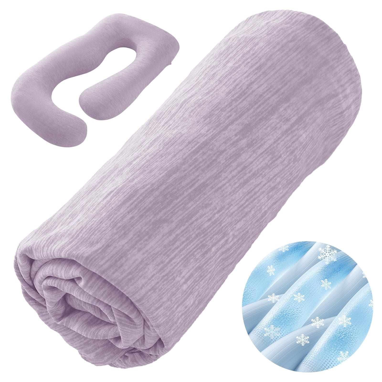 Sasttie stretchable fabric demonstrates snug fit for most U-shaped pillows.