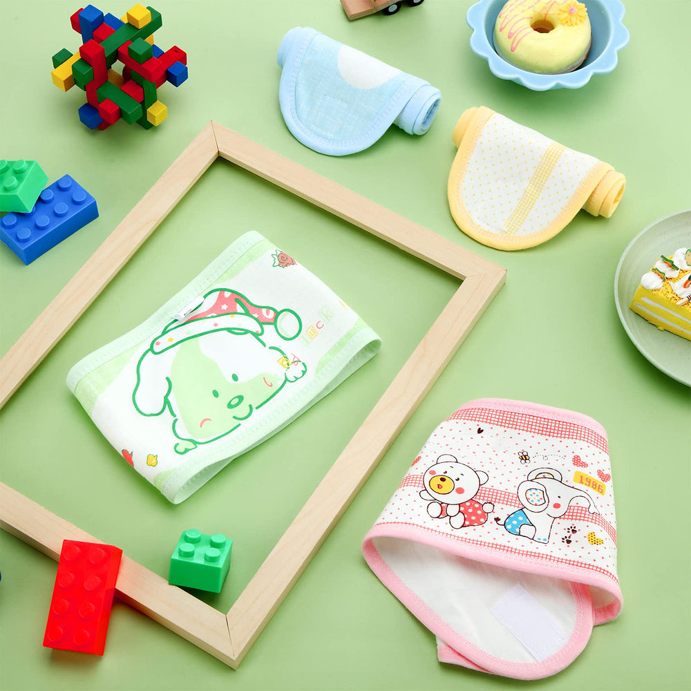 SATINIOR cartoon-pattern belly band in use with a newborn for daily wear