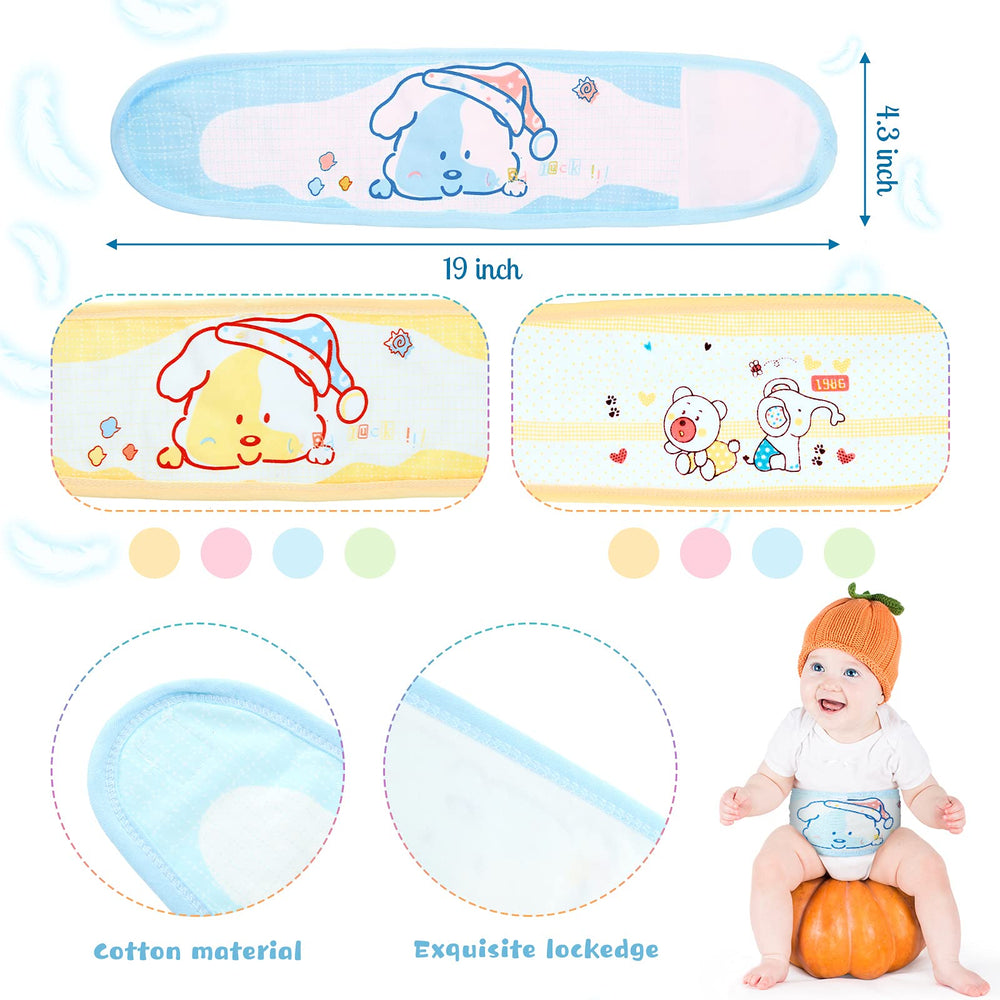 SATINIOR infant umbilical cord band hook-loop closure for easy on-off