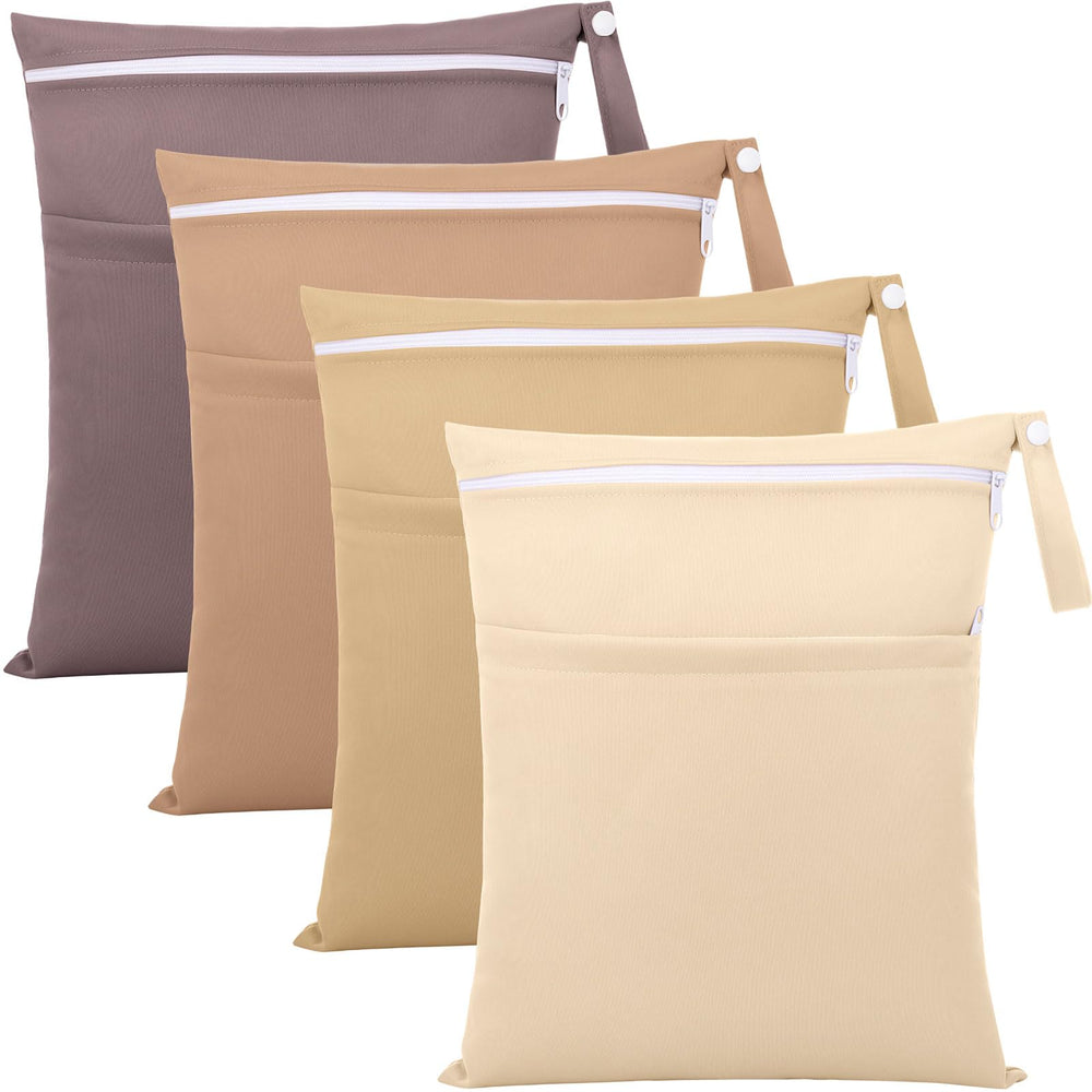 SATINIOR maillard color bag closeup shows stylish travel storage and everyday organization.