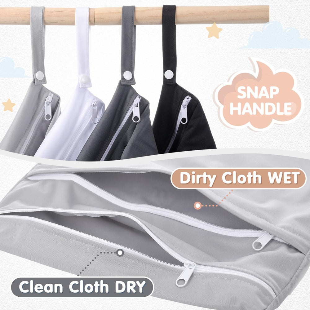 SATINIOR wet dry bags basic color with zipper opening for quick access