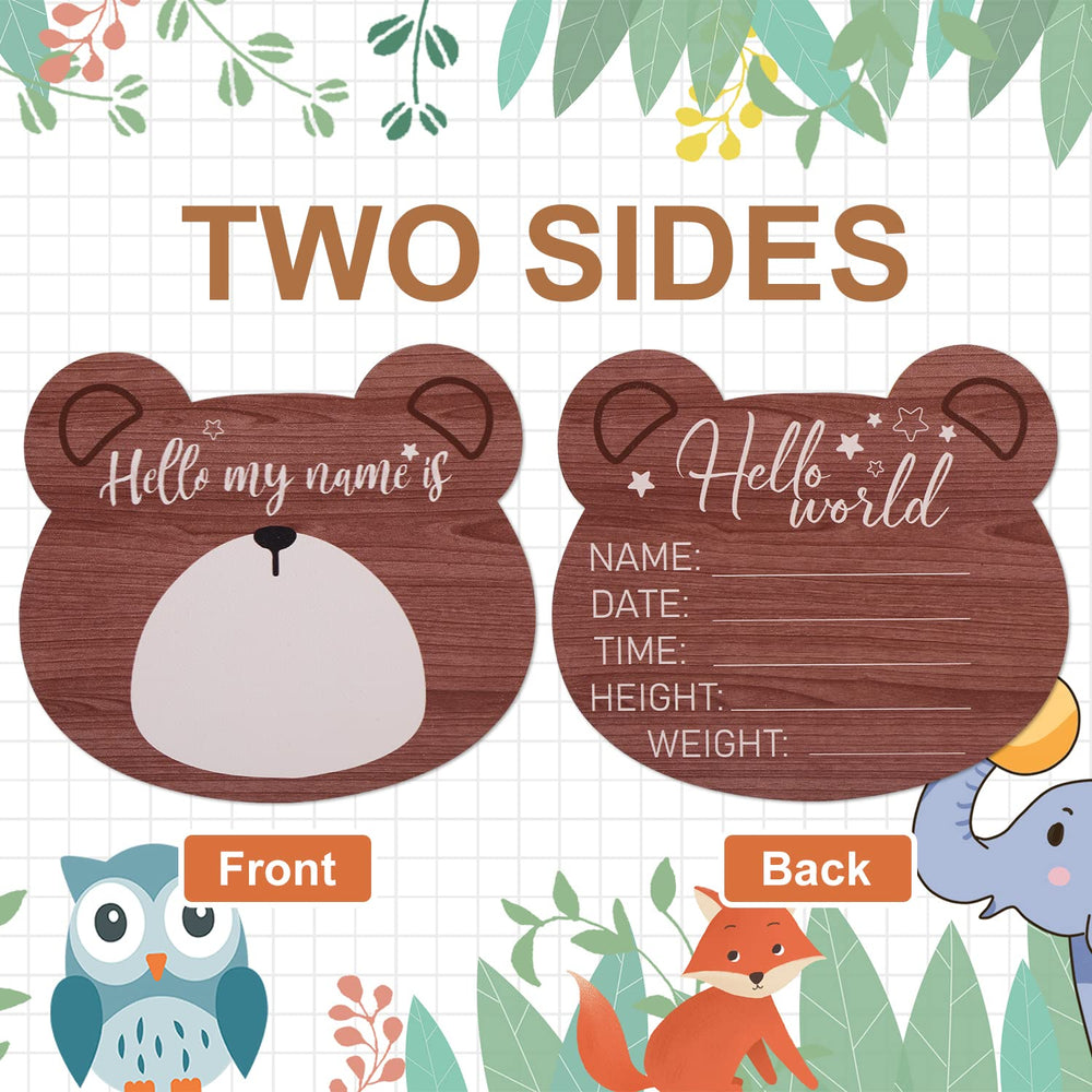 Savita baby announcement sign enhances nursery decor with timeless appeal.