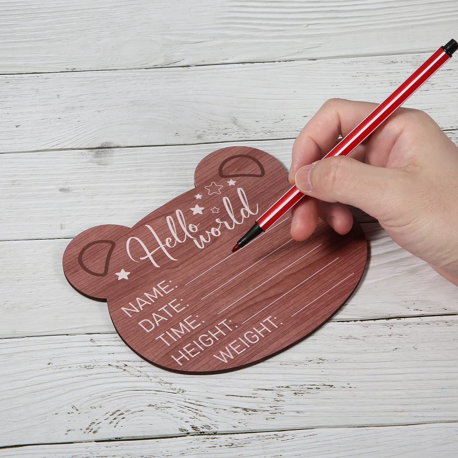 Savita newborn sign ideal for hospital or nursery photos and room decor.