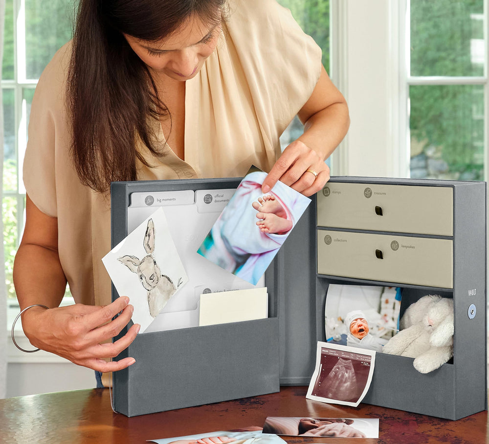 Savor magnetic-closure design; durable, display-worthy keepsake box for shelves