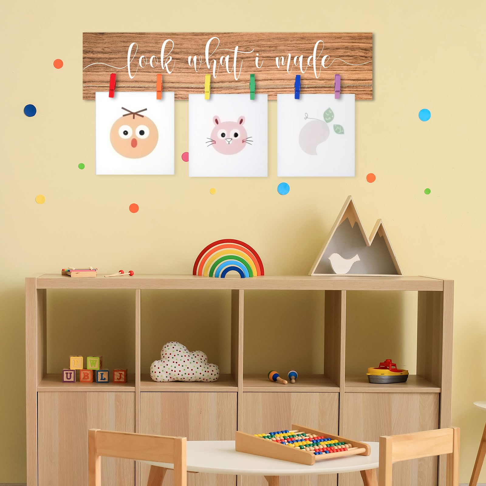 Sawysine nursery wall decor art display for playful rooms