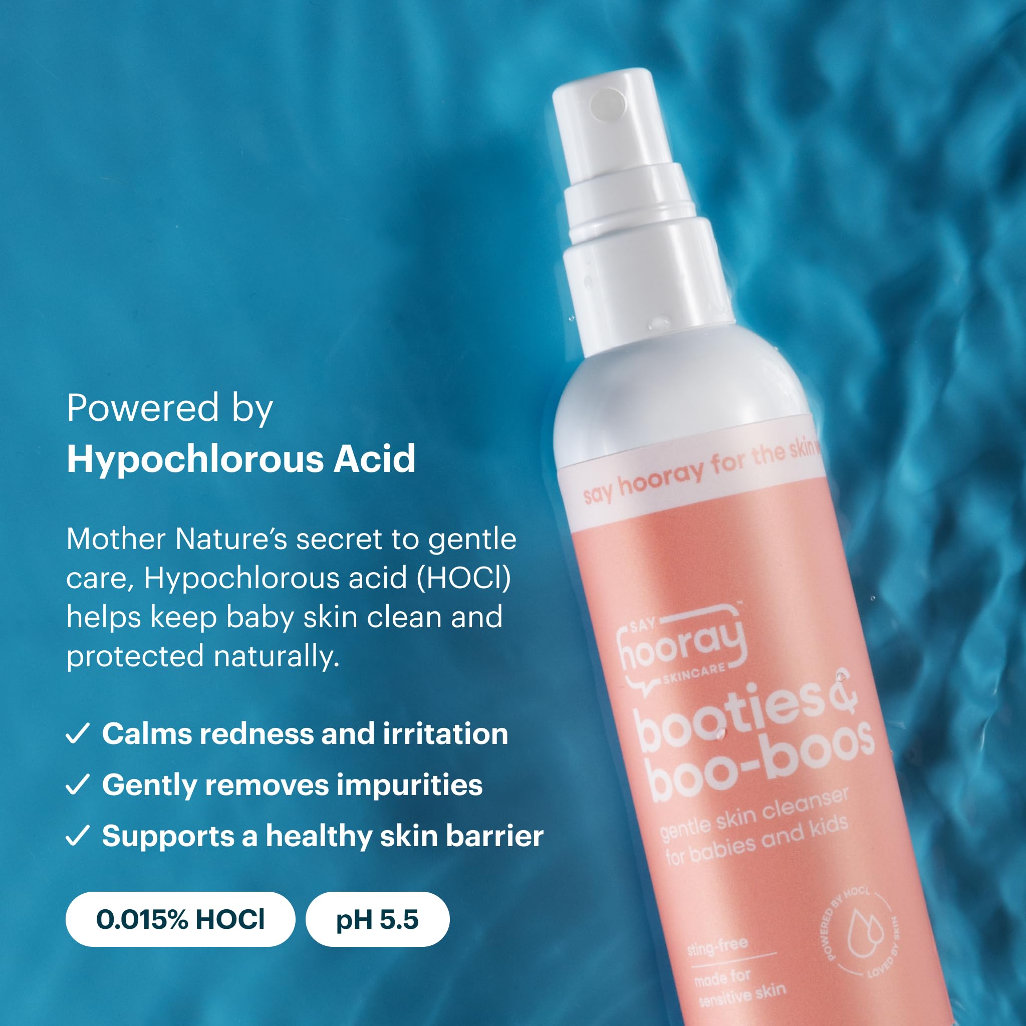 Say Hooray Skincare Booties vegan cruelty-free care suitable for sensitive skin.