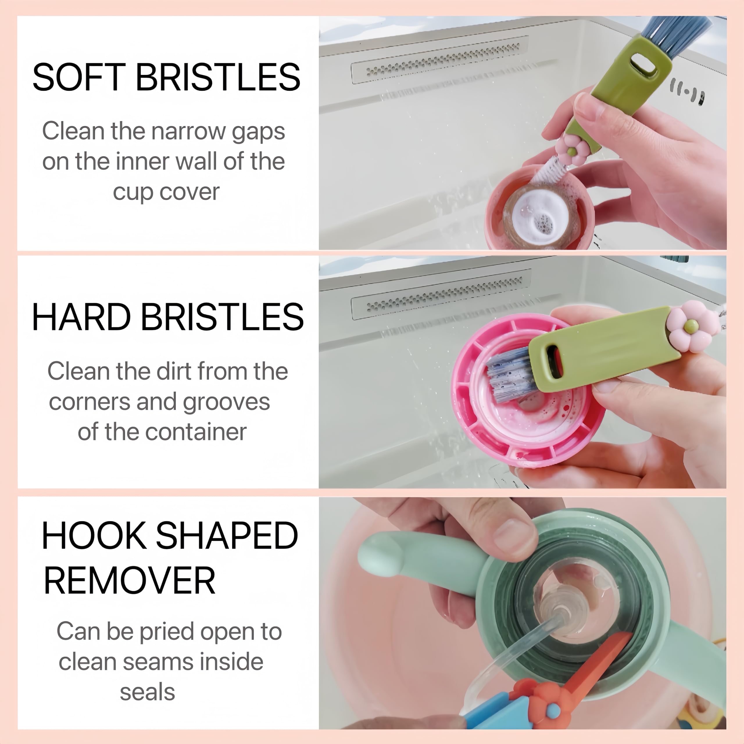 Sayehuanye rotatable-design offers 180-degree reach for flexible cleaning in any setup.
