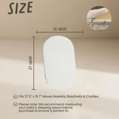 SayHAHA Moses basket pad waterproof cover close-up, showing durability.
