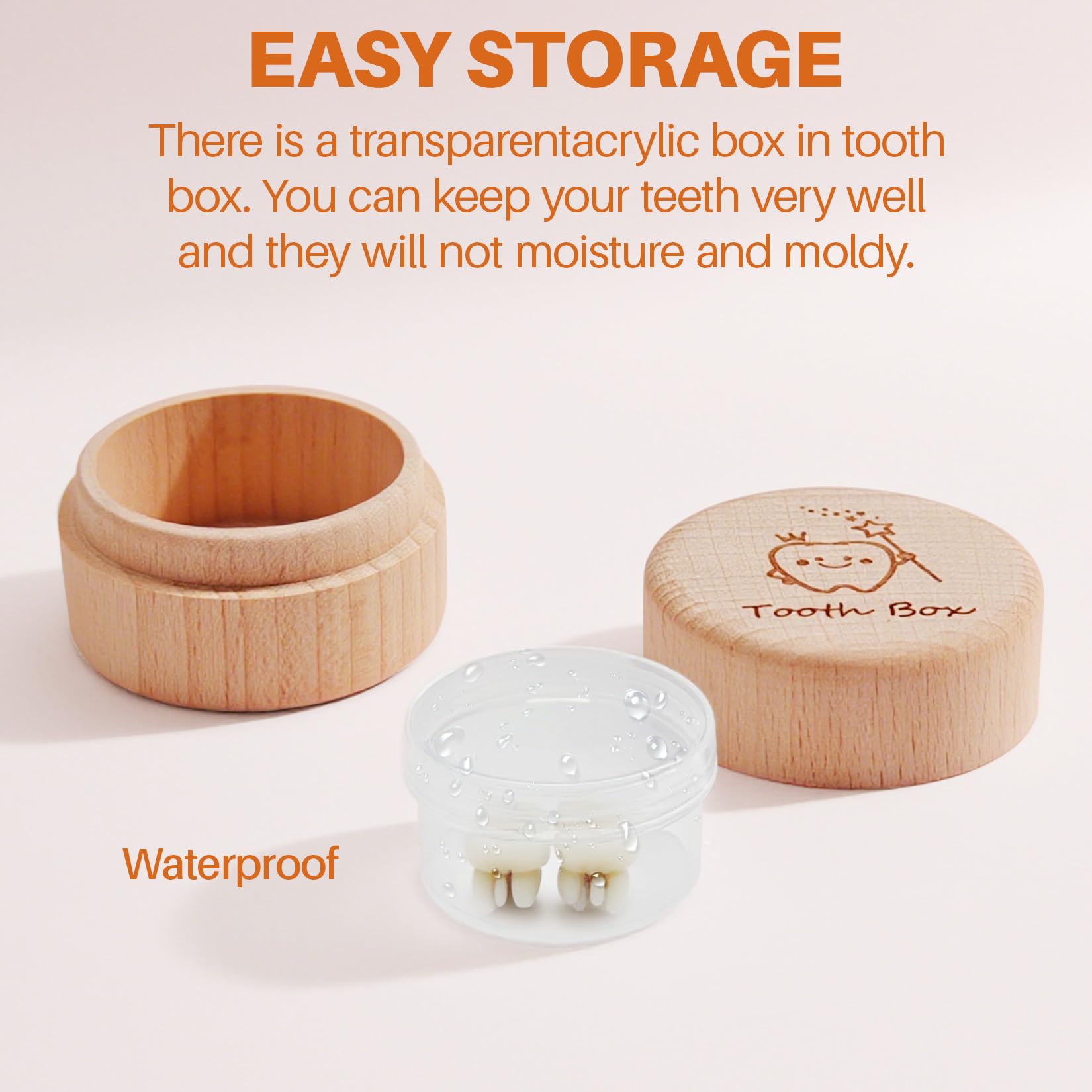 Sbarklo Tooth Fairy Box acrylic bottle detail supports organized storage of tiny treasures