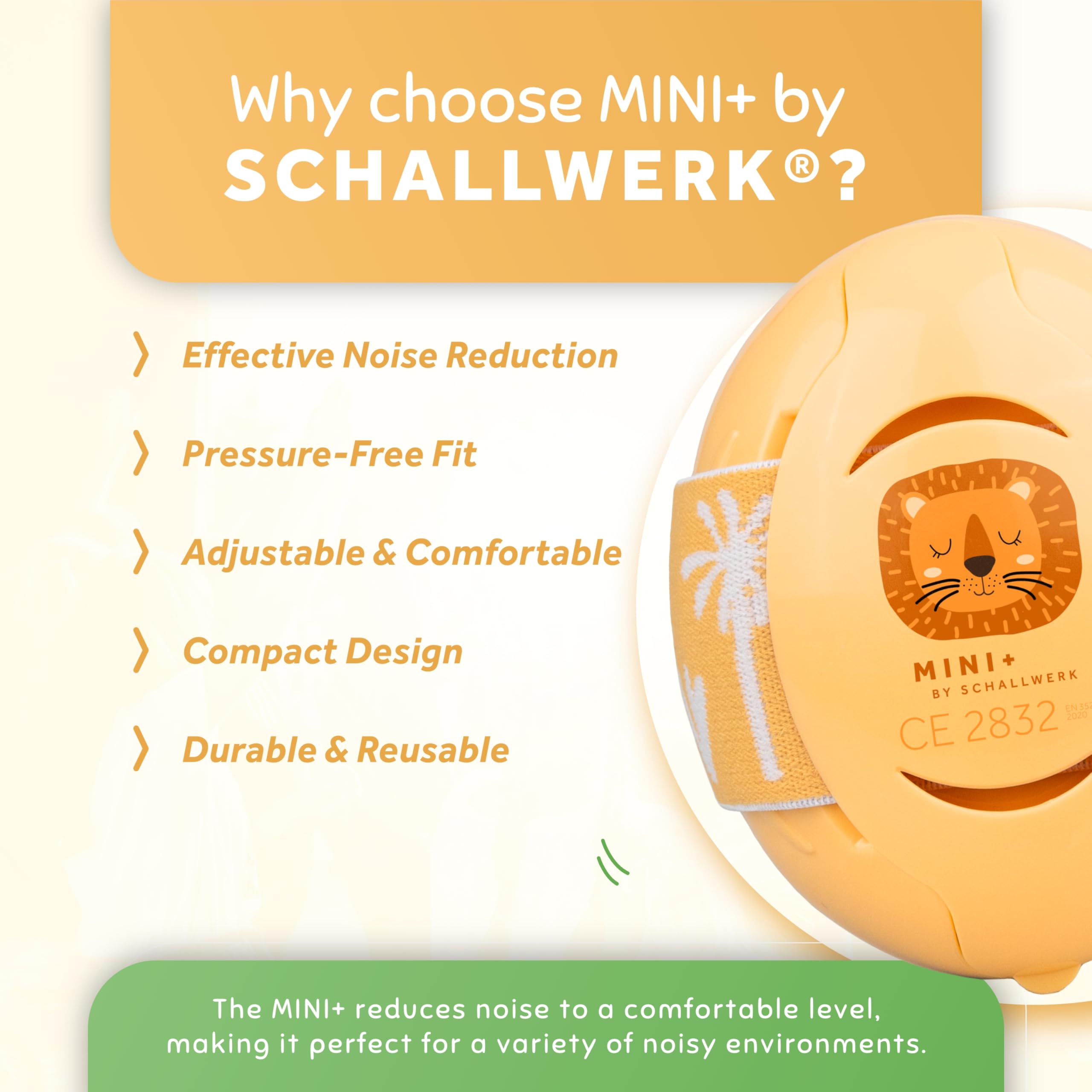 Schallwerk Mini+ worn at a concert to reduce loud noise exposure.