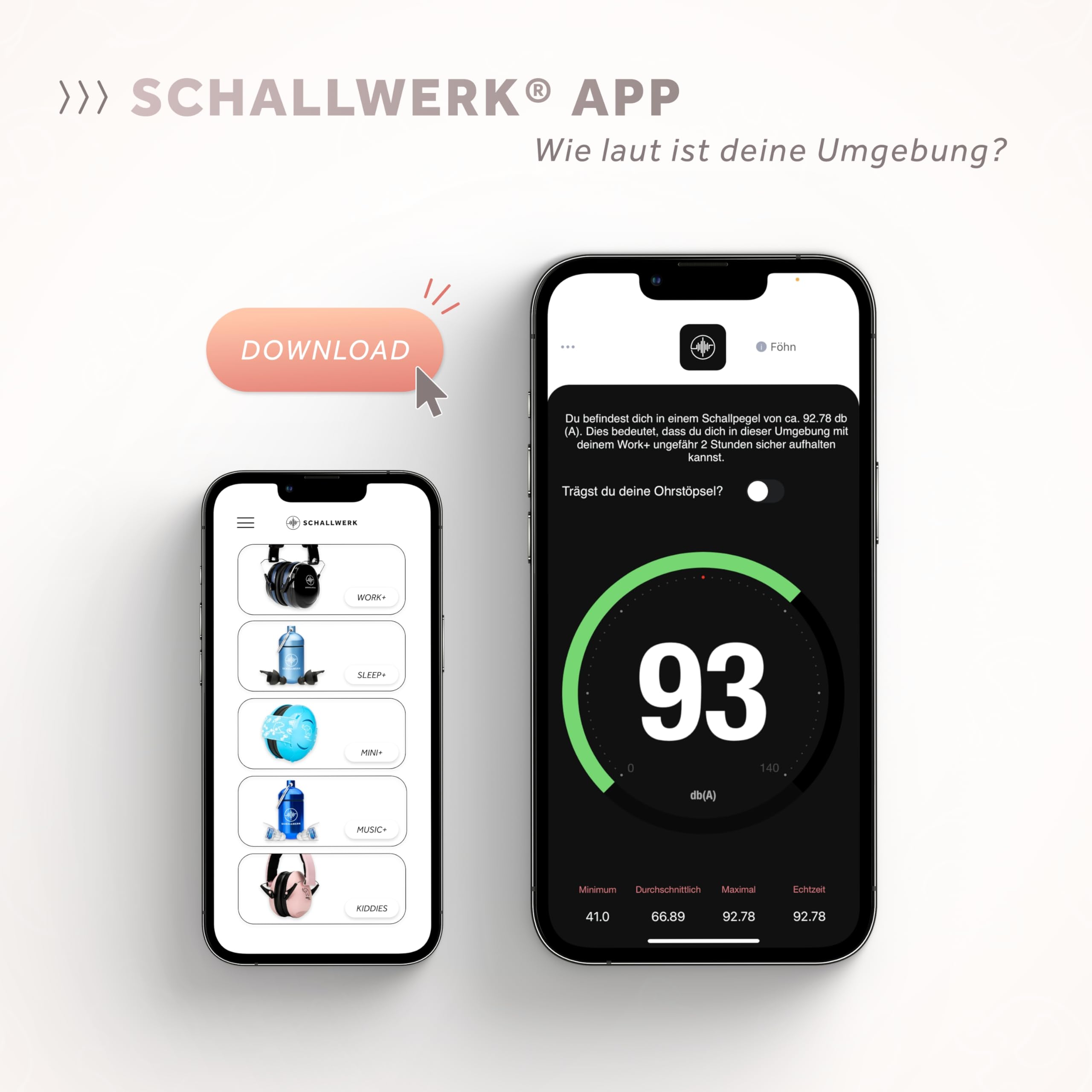 Schallwerk Mini+ in use at a busy street to reduce noise.
