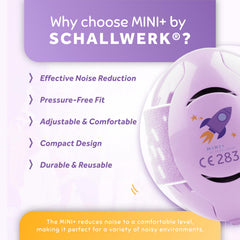 Schallwerk Mini+ ear muffs ideal for loud events like parades and concerts.