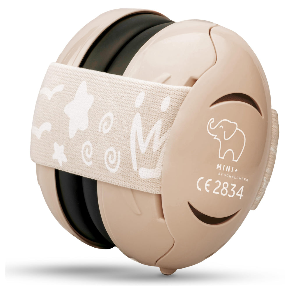 Schallwerk Mini+ ear muffs packaging front showing infant protection