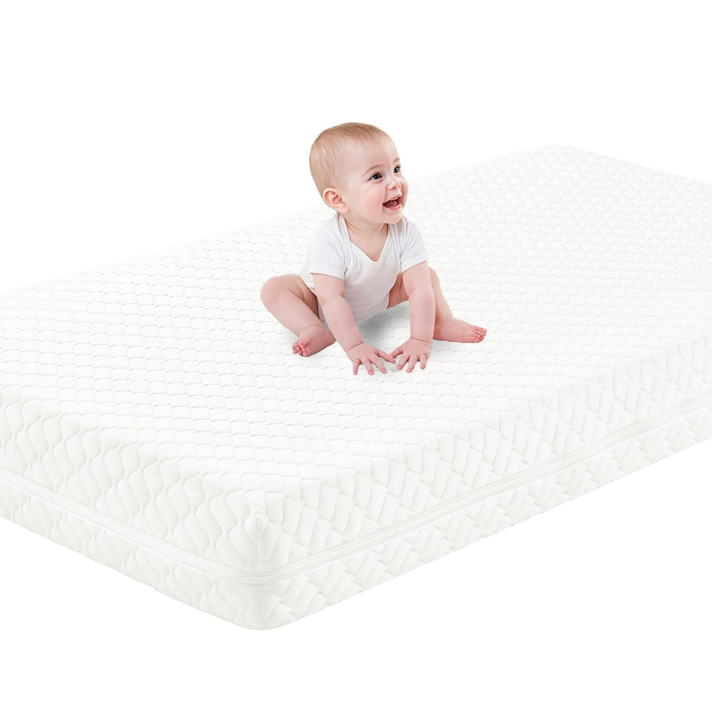 Schnauzer Home crib mattress dual-sided design supports newborn alignment and toddler comfort.