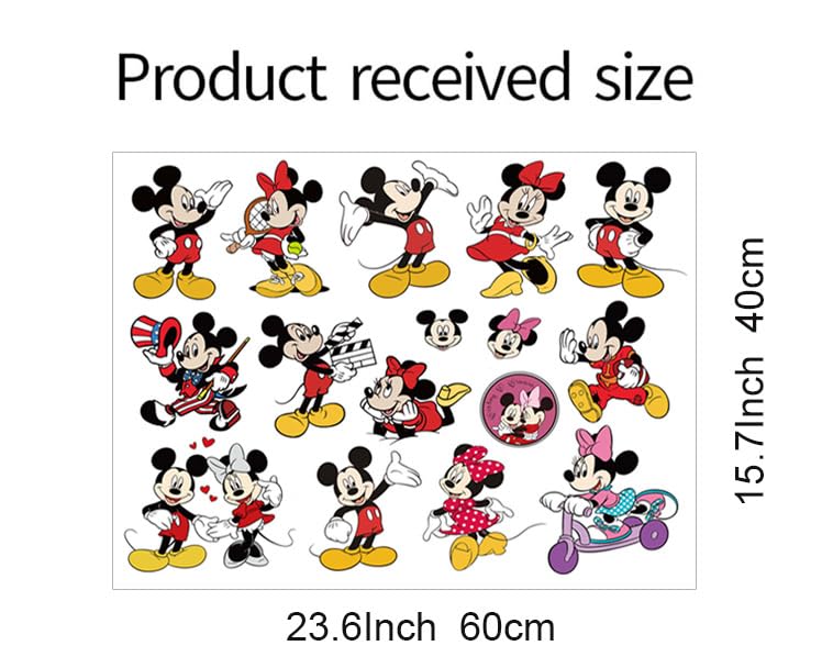 SchwartsCount mouse wall decals collection easy to apply on smooth walls