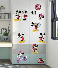 SchwartsCount mouse wall decals collection 17-piece set for versatile decor