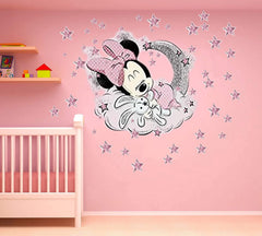 SchwartsCount peel-and-stick wall decor shows easy, mess-free application on smooth walls.