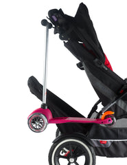 SCOOT Buggy Hook strap-attachment close-up highlights industrial Velcro for stability