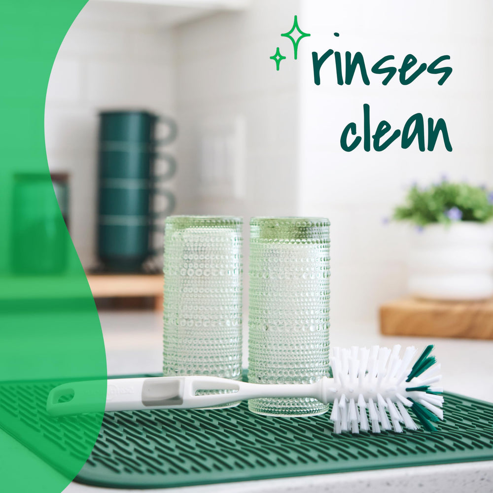 Scotch-Brite bottle brush hanging loop for easy air drying