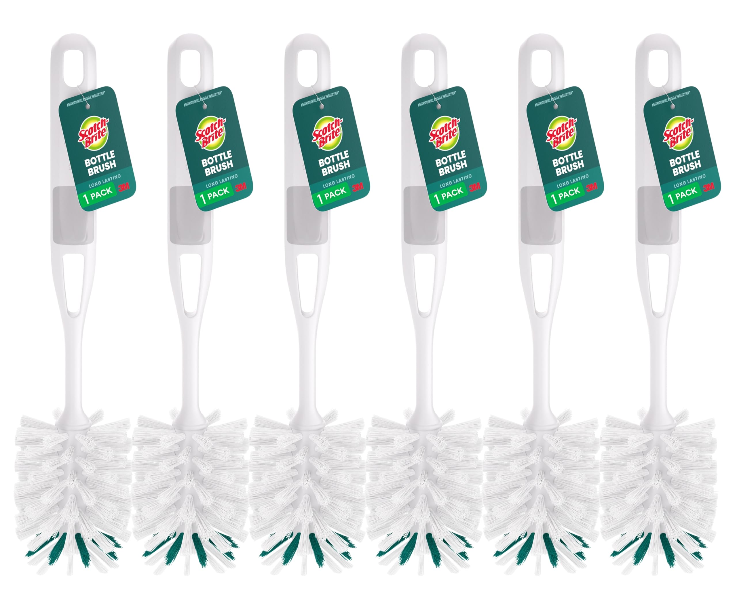 Scotch-Brite glass and water bottle brush 13 inch handle reaches hard to reach spots