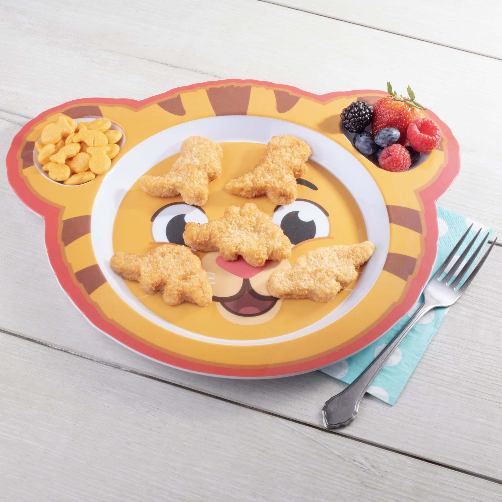 scs-direct-daniel-tiger-mealtime-plates-dishwasher-safe makes cleanup quick after family dinners.
