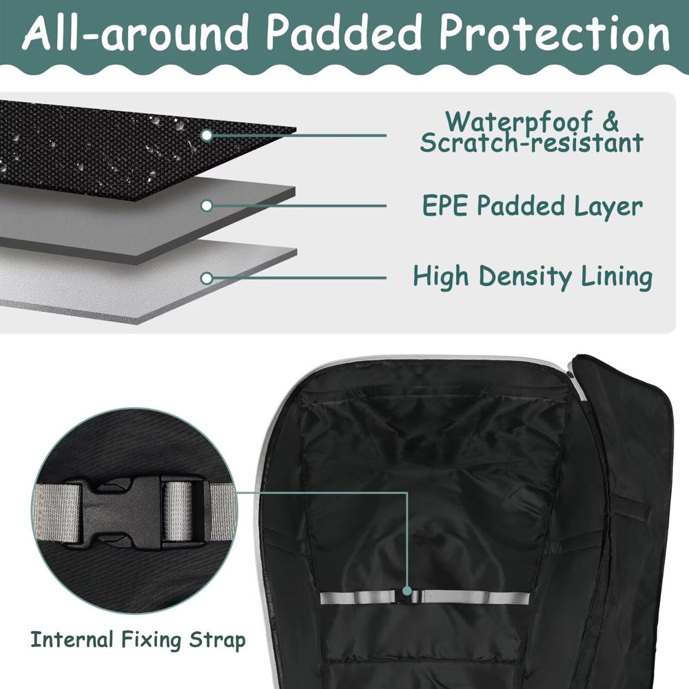 SCTEL backpack straps reinforced for durable, comfortable transport.