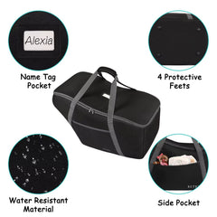 SCTEL car seat travel bag is airline-certified for smooth airport transitions.