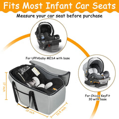 SCTEL travel bag made with 600D material for durable protection of your car seat