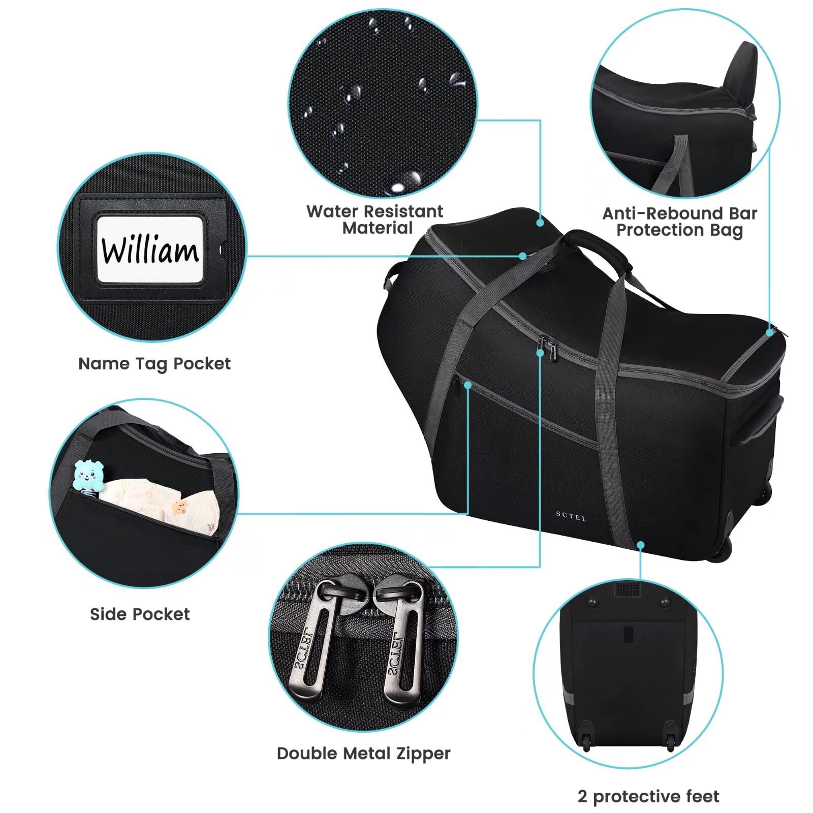 SCTEL Chicco KeyFit 35 compatibility supports safe seat transport