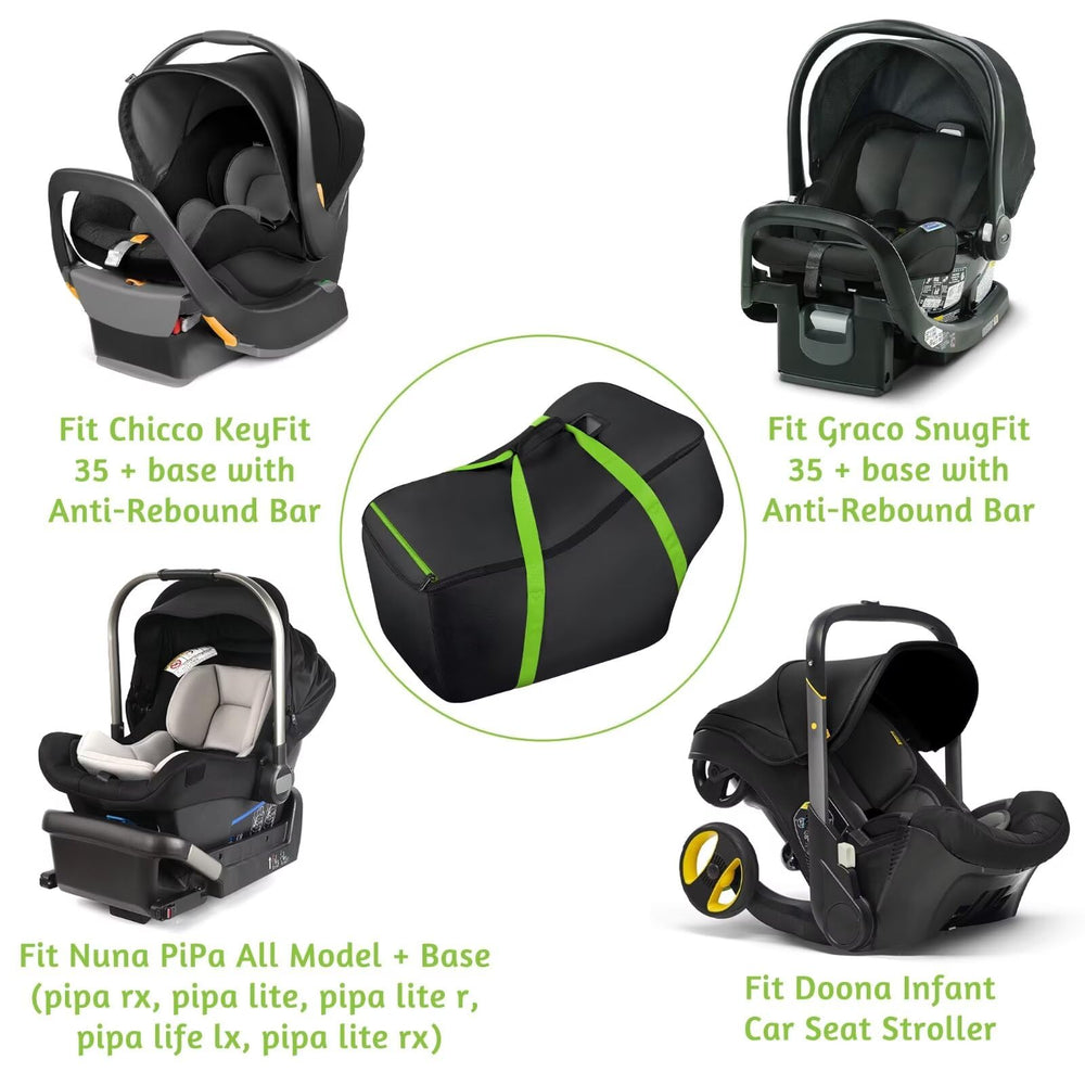SCTEL bag tear-resistant material guards car seat against dirt and wear