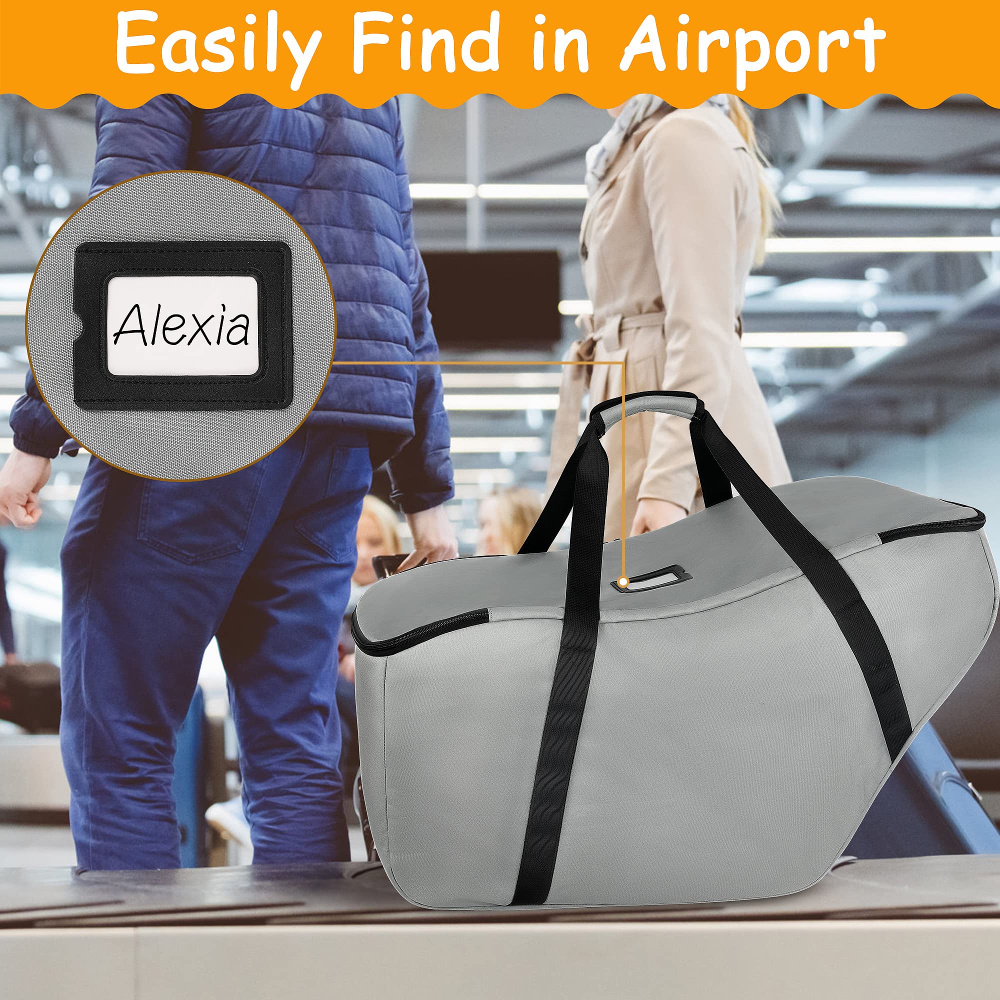 SCTEL travel bag bottom bumpers protect car seat bag on any surface