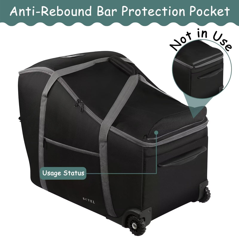 SCTEL wear-resistant bottom keeps the bag clean on the ground