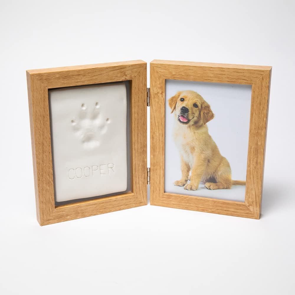 Sculpey Keepsake Clay Frame White photo pane guides 4x6 to 5x7 display