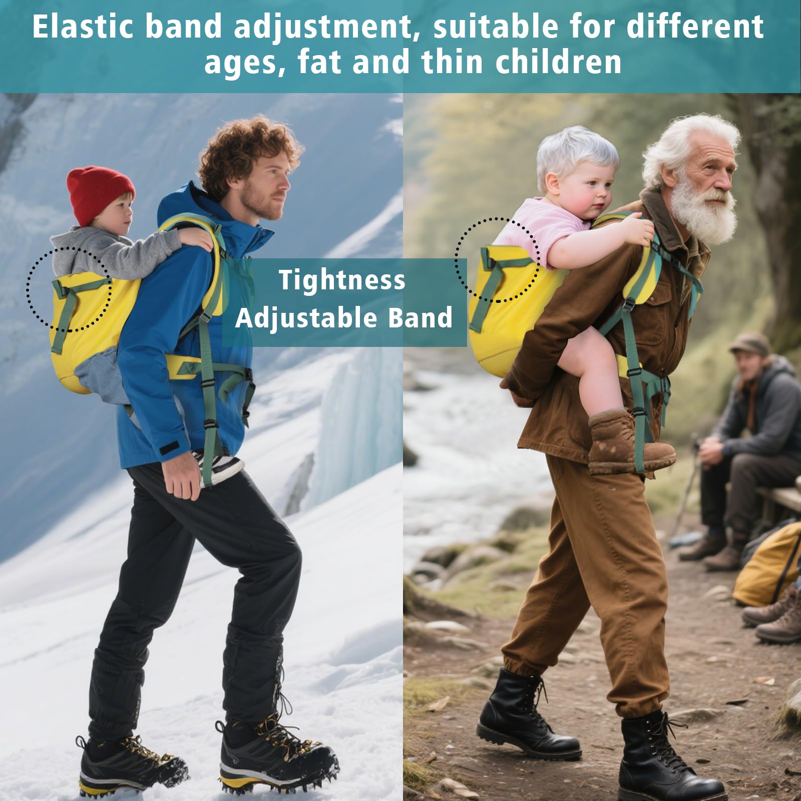 SCXinnkeer hiking baby carrier breathable fabric keeps kid comfortable.