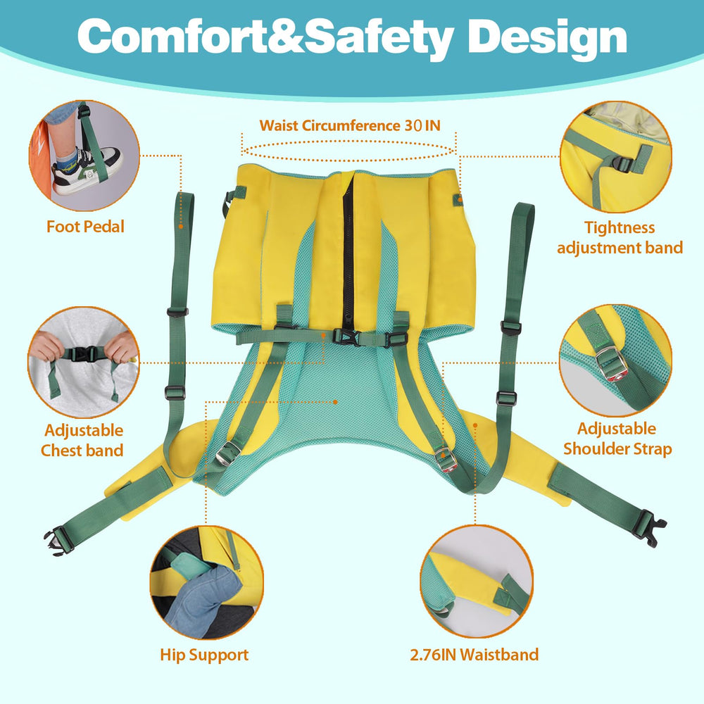 SCXinnkeer hiking baby carrier dual hip belts provide balanced weight.