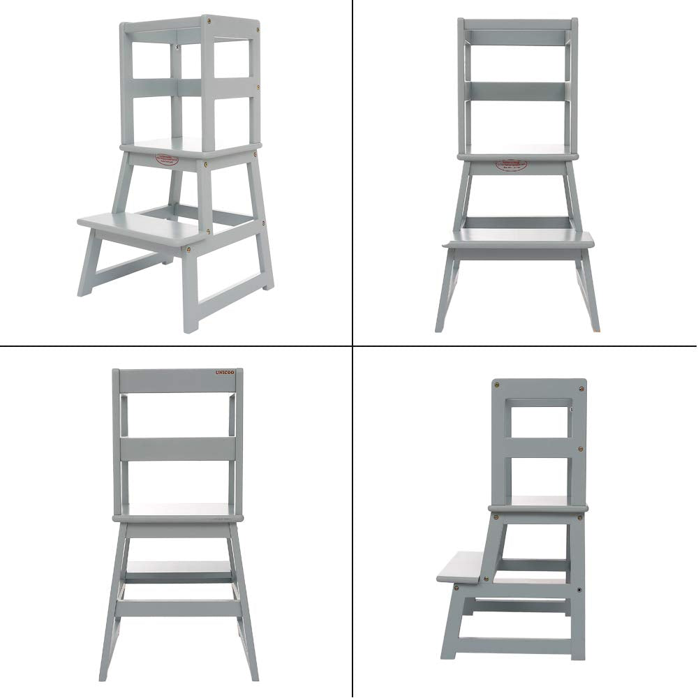 SDADI Kitchen Step Stool anti-tip base reducing wobble during use.
