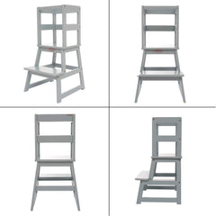 SDADI Kitchen Step Stool anti-tip base reducing wobble during use.
