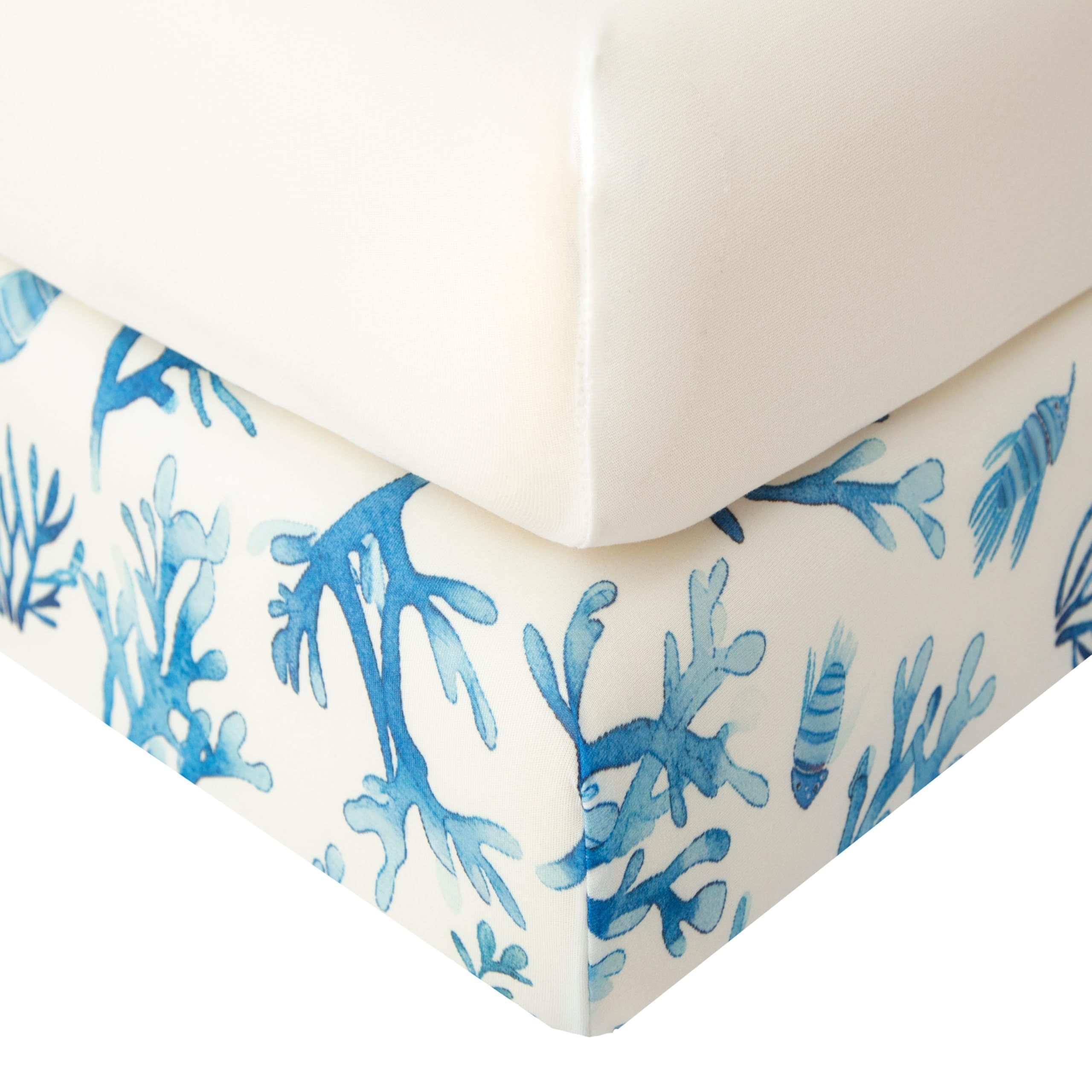 SDIII Ocean coral print crib sheet adds vibrant color while staying soft and breathable.