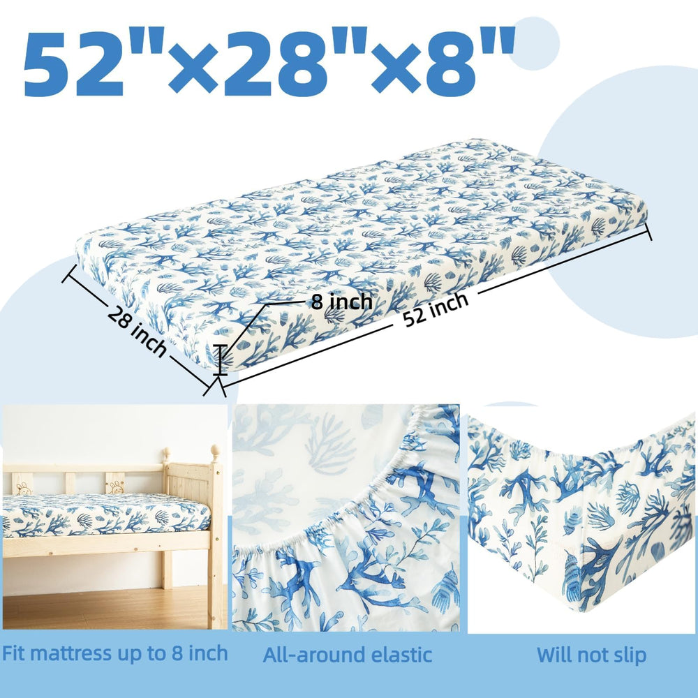 SDIII ocean fabric texture highlights stretchy microfiber for a reliable, snug mattress grip.