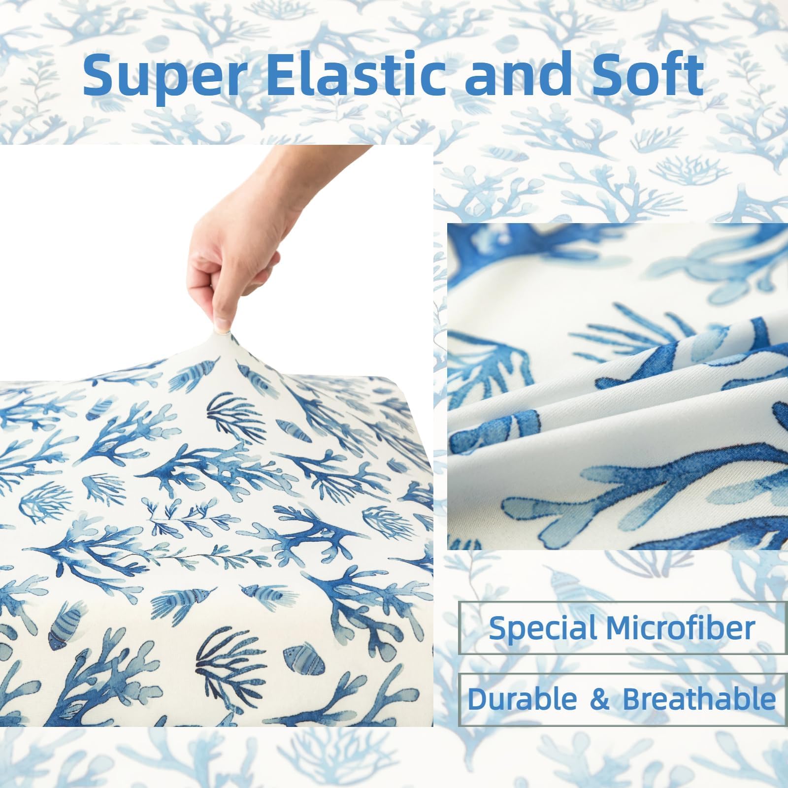 SDIII Ocean white solid crib sheet provides a clean look and secure fit.