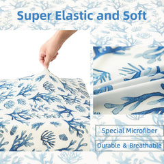 SDIII Ocean white solid crib sheet provides a clean look and secure fit.