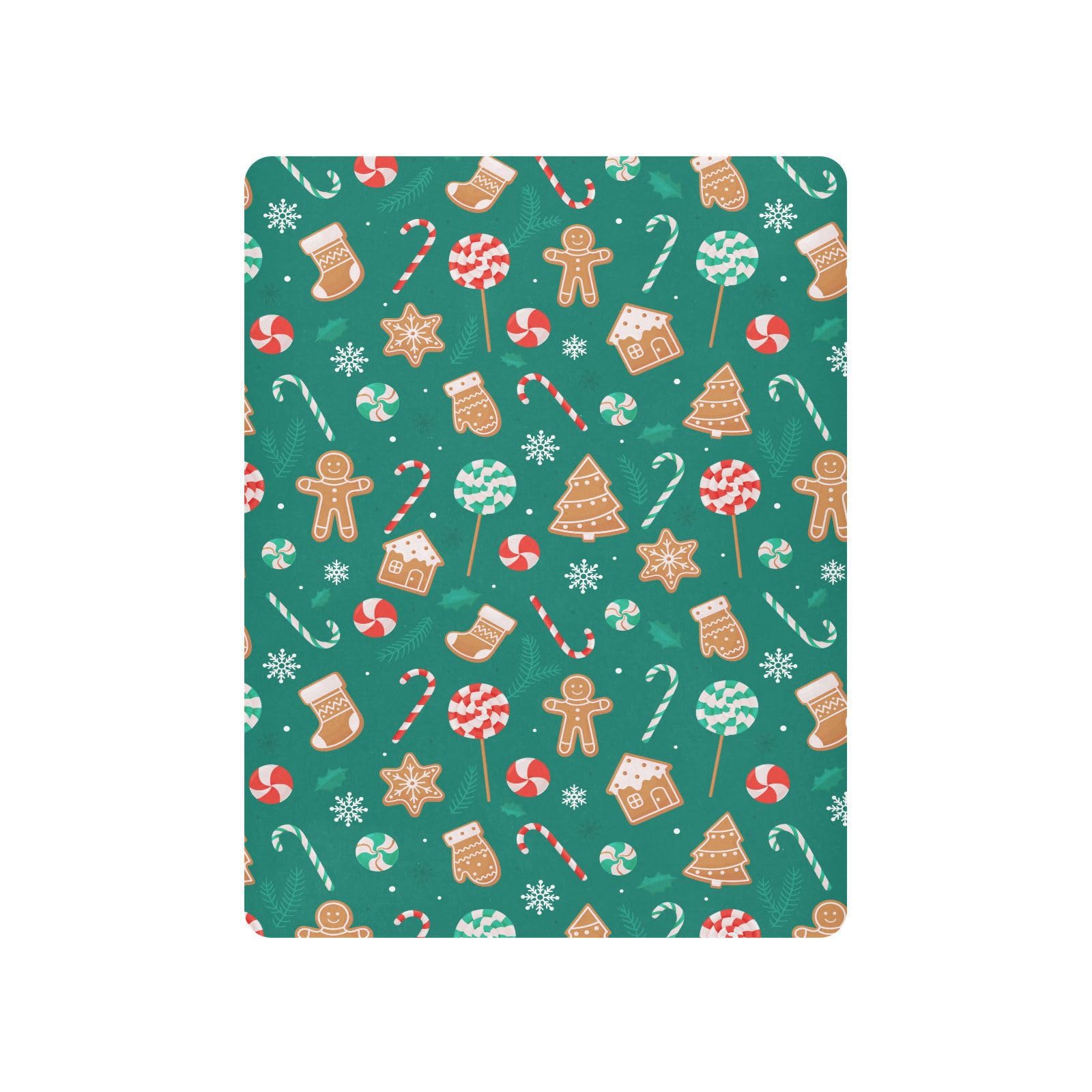 SDMKA Christmas Candy crib sheet demonstrates snug elastic fit to keep mattress flat