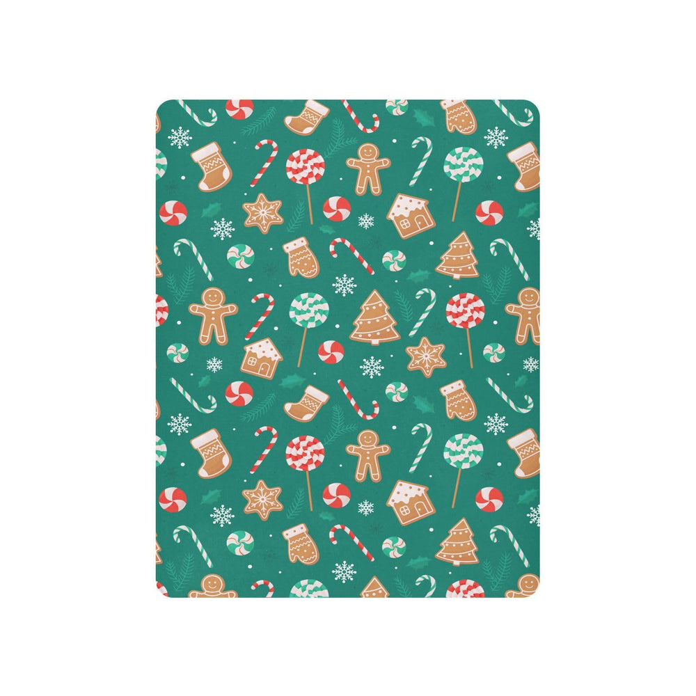 SDMKA Christmas Candy crib sheet demonstrates snug elastic fit to keep mattress flat